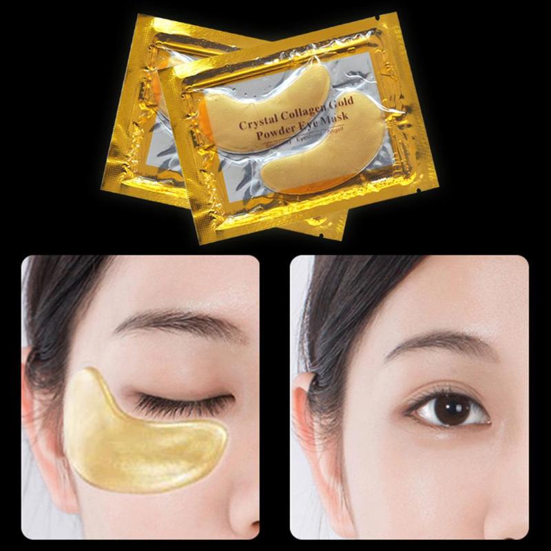 Crystal Collagen Gold Powder Eye Mask Anti-Aging Dark Circles Acne Beauty Patches For Eye Skin Care Korean Cosmetics 40Pcs