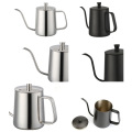 New 600ml Pour Over Kettle Coffee Maker Stainless Steel Gooseneck Drip Tea Pot Jug