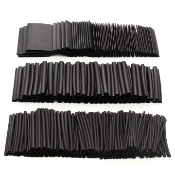 415pcs Black Heat Shrink Sleeve HeatShrink Tubing Sleeving Wrap Wire Insulation Materials & Elements NEW