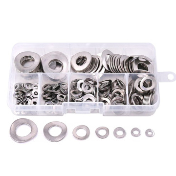 295 Pcs 304 Stainless Steel Spring 2 Wave Washer Gasket Assortment Kit (M3 M4 M5 M6 M8 M10 M12)