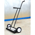 Ground iron pick-up / hand push strong iron suction cart / scrap iron sweeper