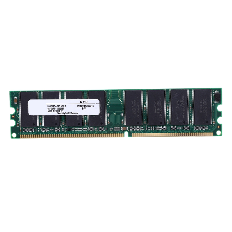 AAAJ-2.6V DDR 400MHz 1GB Memory 184Pins PC3200 Desktop for RAM CPU GPU APU Non-ECC CL3 DIMM