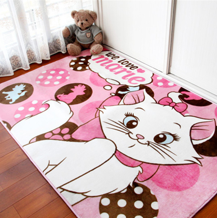 Pink cat Baby Play Mat Crawling Mat Surface Baby Carpet Rug Animal Cat+cut pink Developing Mat for Children Game Pad