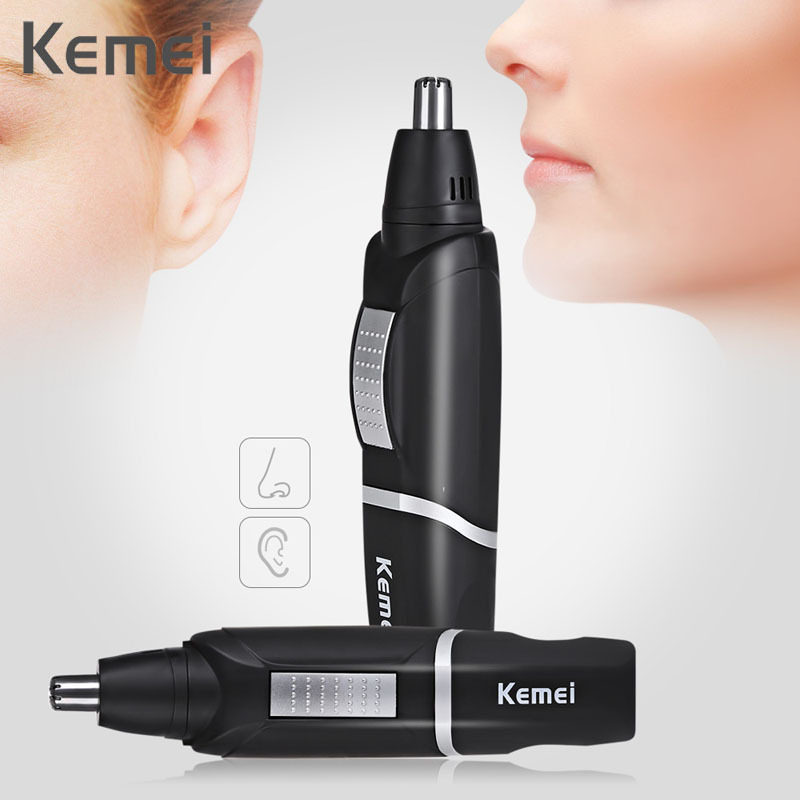 Kemei Electric Nose Trimmer For Men Beauty AA Battery Nose and Ear Hair Trimmer For Nose Hair Removal and Men Nose Trimer KM-511