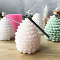 VOGVIGO 2020 3D Christmas Pine Cone Silicone Candle Mold DIY Handmade Aromatherapy Candles Beeswax Pinecone Candle Making Mould