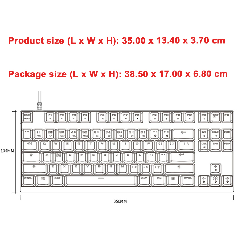 Newest Motospeed CK82 RGB Gaming Mechanical Keyboard Anti-Ghosting LED Backlight USB Wired Laser Keyboard For PC Computer Gamer