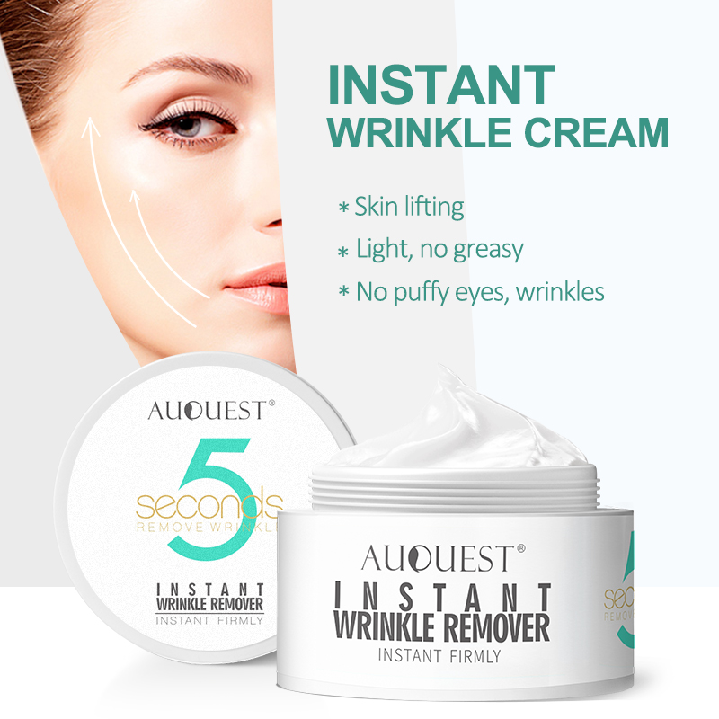 AuQuest 5 Seconds Wrinkle Remover Puffy Eyes Bag Firming Wrinkle Anti-aging Moisturizing Makeup Primer Cosme Face Skin Care