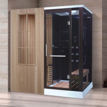 Dry Sauna Cabin Enclosure Wet Steam Shower Room Combination
