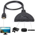 3 Port HDMI 1080P 3:1 Switcher Adapter for connecting multiple devices to 1 TV
