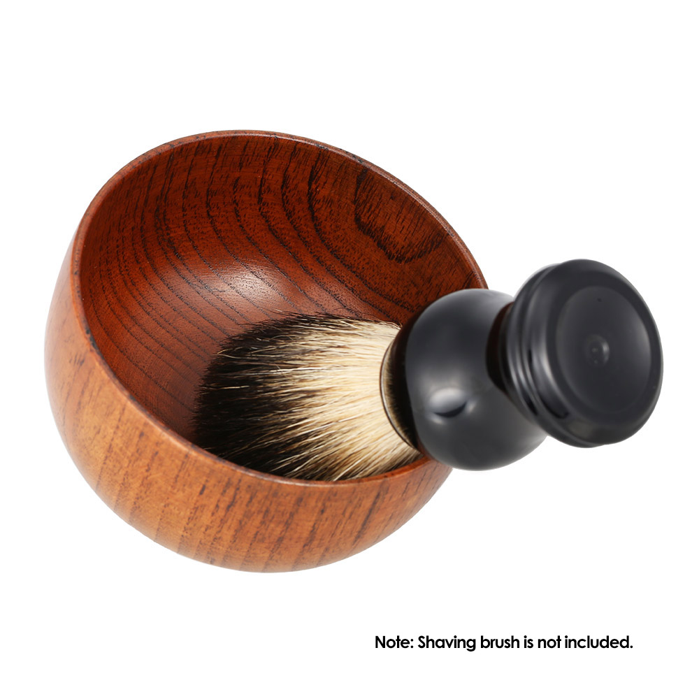 1pcs Anself High Quality Wooden Shaving Brush Bowl Shave Cream Soap Cup Male Face Cleaning Soap Mug Beard Cutting Tools