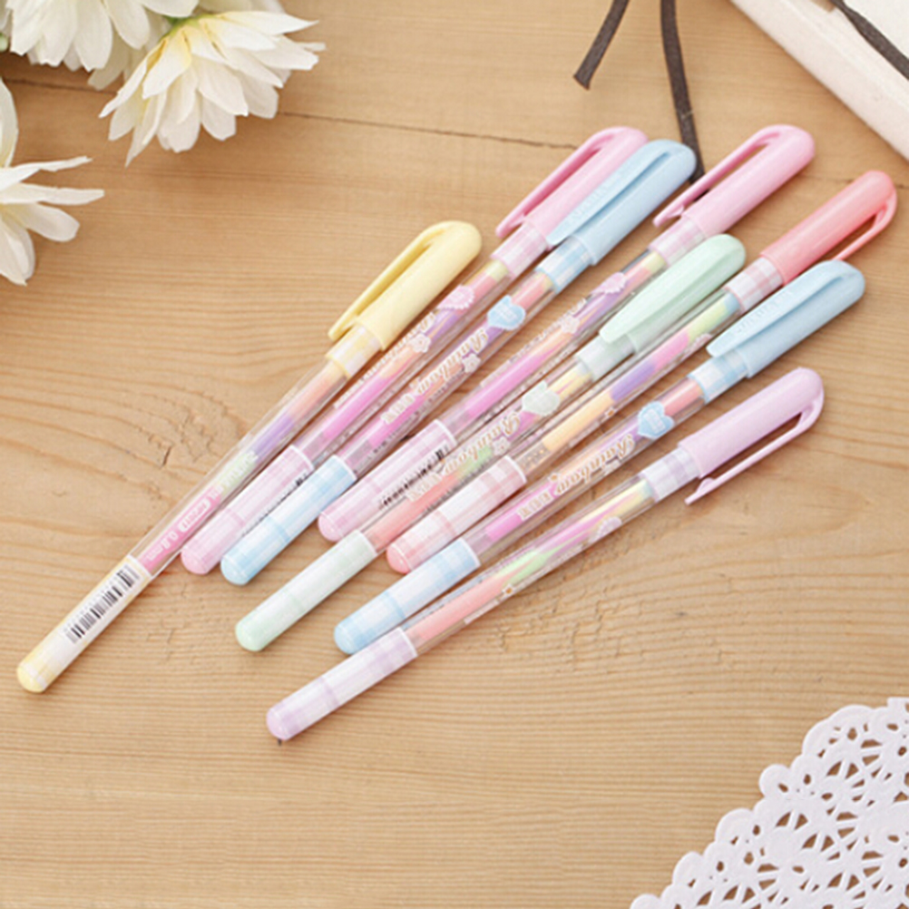 Change Pen Paper Fluorescent Paint Pens Pencils Writing Markers Highlighters Pens Kids Painting Gift