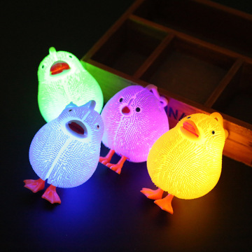 1pcs Cute Luminous Sress Ball Children Squeeze Toys Baby Kids Light-up Toy Ball Colored Boy Bouncing Ball Kids Stress Toy