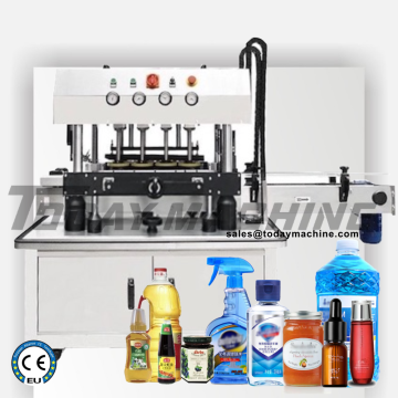 Pharmaceuticals Ointment Syrup Cream Essential Oil Cosmetic Small Plastic Glass Bottle Filling Capping Sealing Machine