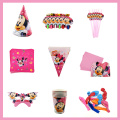 Minnie Mouse Theme Kids Birthday Party Decoration Cartoon Mickey Event Party Supplies Baby Shower Birthday Party Pack Gifts