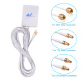 TS9 CRC9 SMA Connector 4g LTE Pannel Antenna Dual Slider Connector White With 2.9M Wire For Huawei 3G 4G LTE Router Modem Aerial