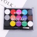 15 Colors Body Paint Makeup Facial Painting Water Ink Oil Graffiti With Brush pigment powder