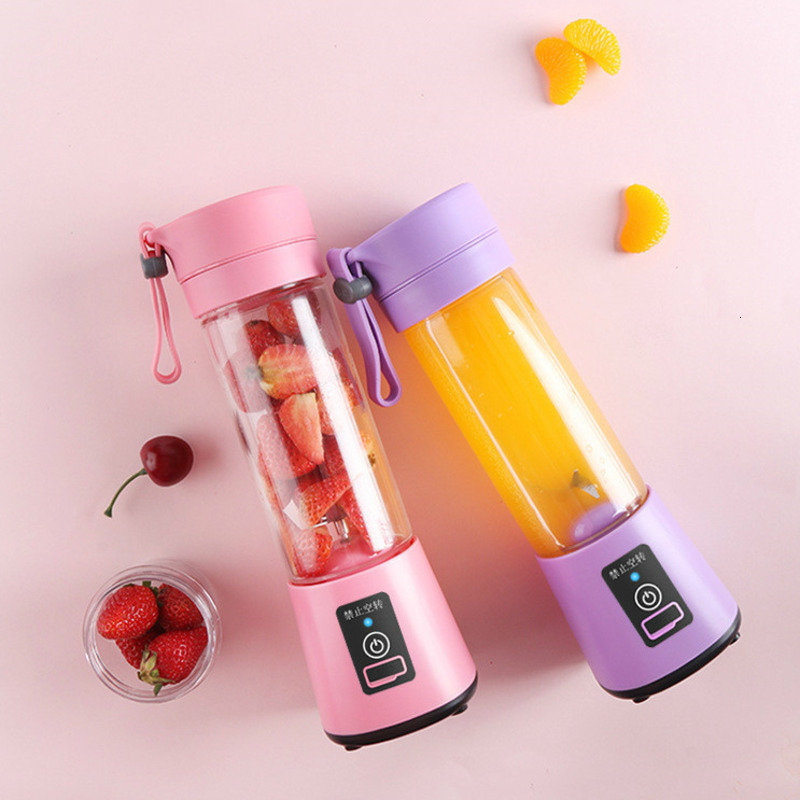 400ml Portable Juice Blender USB Juicer Cup Multi-function Fruit Mixer Six Blade Mixing Machine Smoothies Baby Food dropshipping