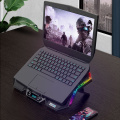 2020 NEW Gaming Laptop Cooler Six Fan Two USB Port Led RGB Lighting Notebook Stand for Laptop 12-17 inch Laptop Cooling Pad