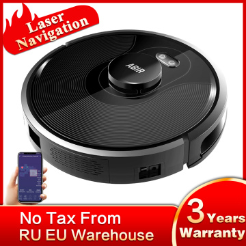 ABIR X8 Robot Vacuum Cleaner,Laser Lidar Navigation,4500pa Suction,Multi-Floor Map,UV Lamp,Y Shape Wet Mopping, APP No-Go Zones