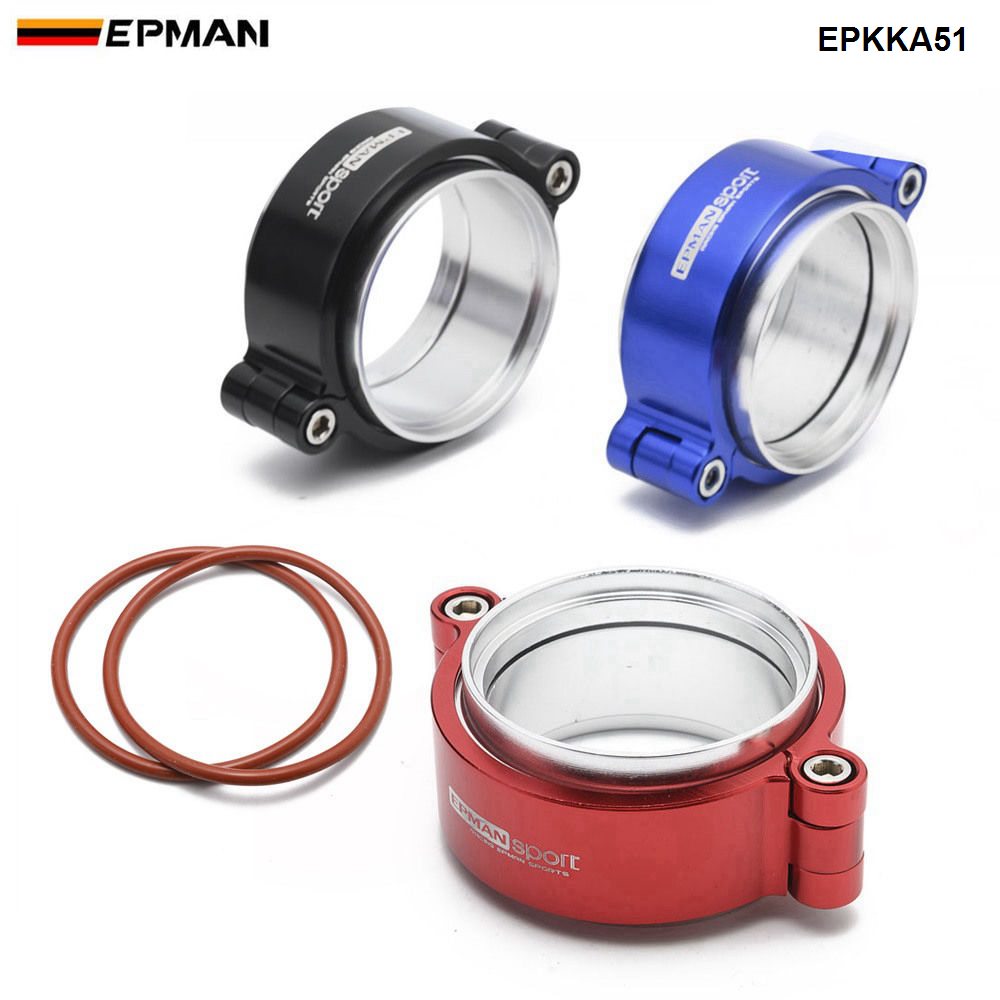 Epman HD Exhaust V-band Clamp System Assembly Anodized Clamp For 2" OD Exhaust Downpipe Turbo Dump Pipe EPKKA51