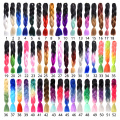 Alileader Jumbo Braids Ombre Blue Purple Red Synthetic Braiding Hair Crochet Braids Hair Extensions Hairstyles 102 Colors