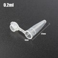 100pcs 0.2ml~10ml Home Garden Storage Clear Plastic Bottles Centrifuge Tube Transparent Bottles Container With Cap