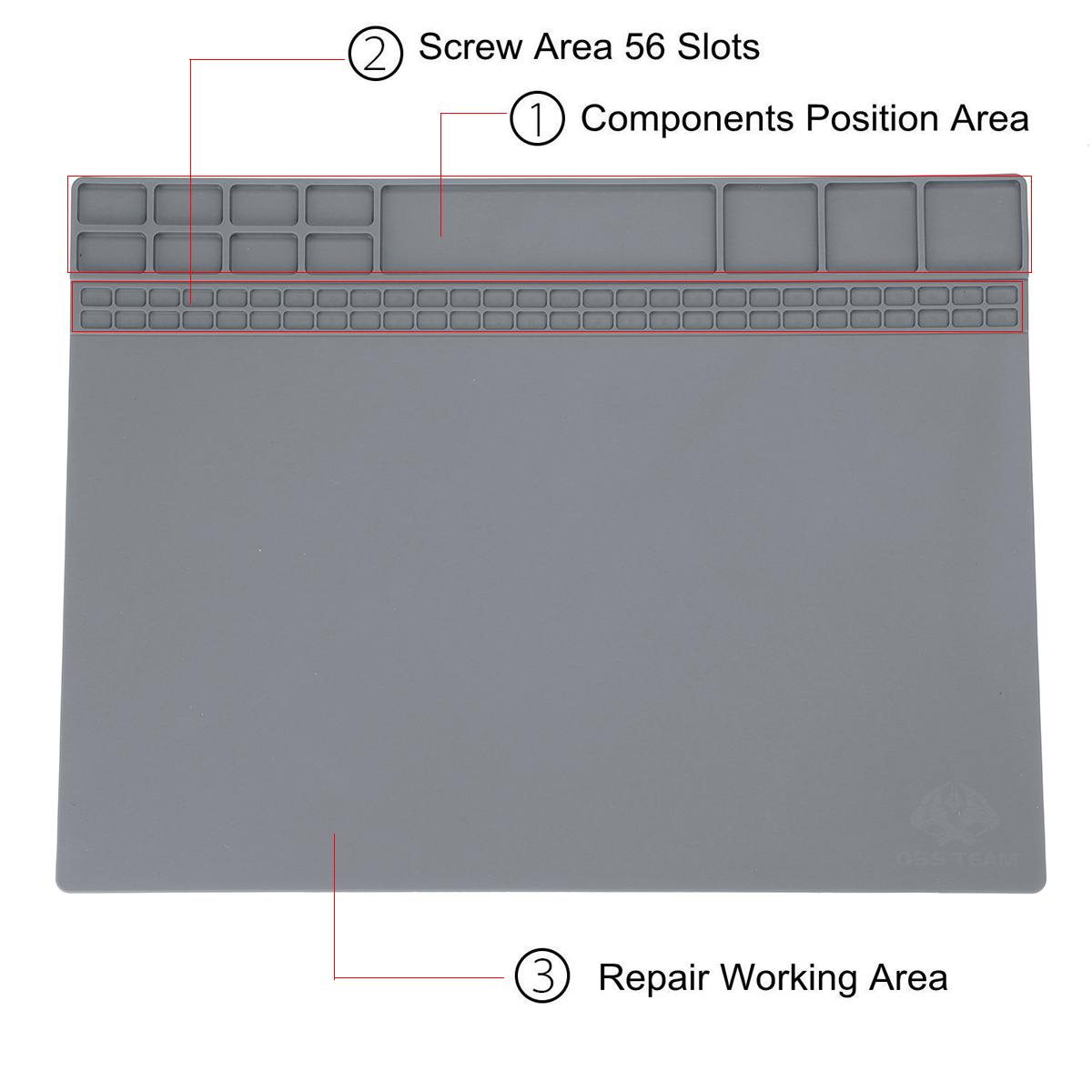 Insulation Pad Heat Resistant Soldering Station Silicon Soldering Mat Work Pad Desk Platform Soldering Repair Station