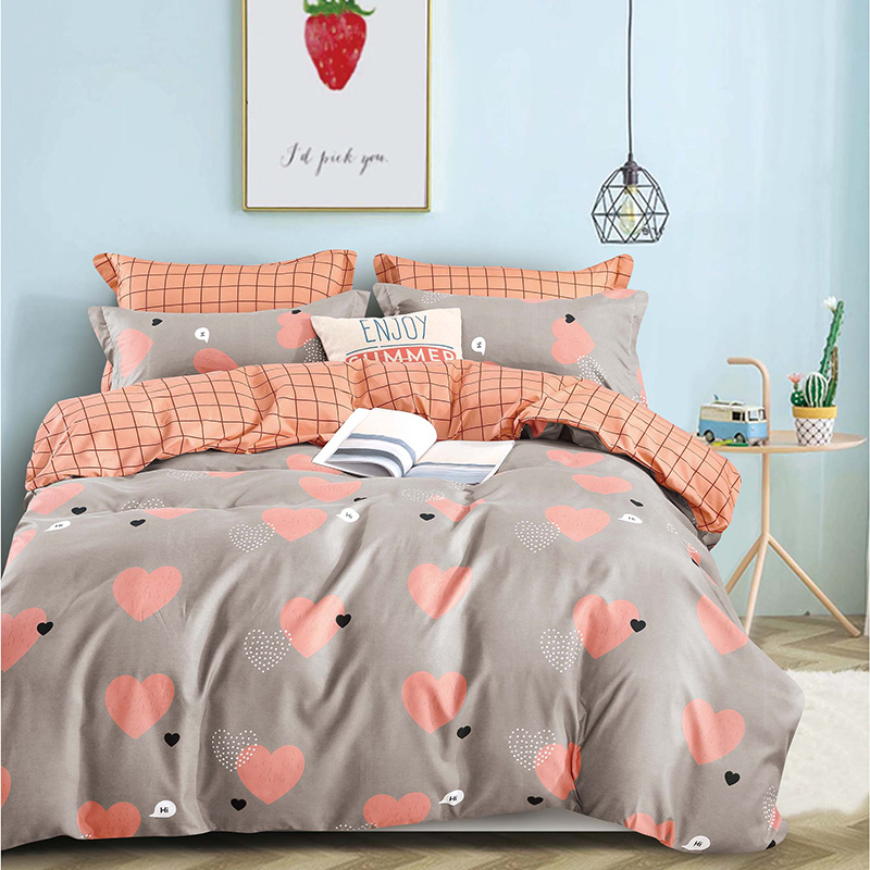 Alanna X series 5-6 Printed Solid bedding sets Home Bedding Set 4-7pcs High Quality Lovely Pattern with Star tree flower