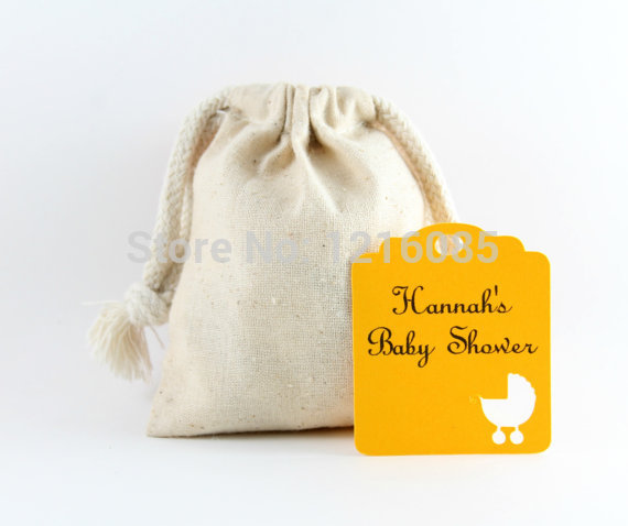 Golden Yellow Baby Shower Favors Neutral Shower, Personalized Favor Tags, Wish Tree, Goldenrod Gift Tags