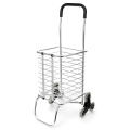 6 Wheels Shopping Carts Trolley Aluminium Foldable Luggage 6 Wheels Folding Basket Trailer