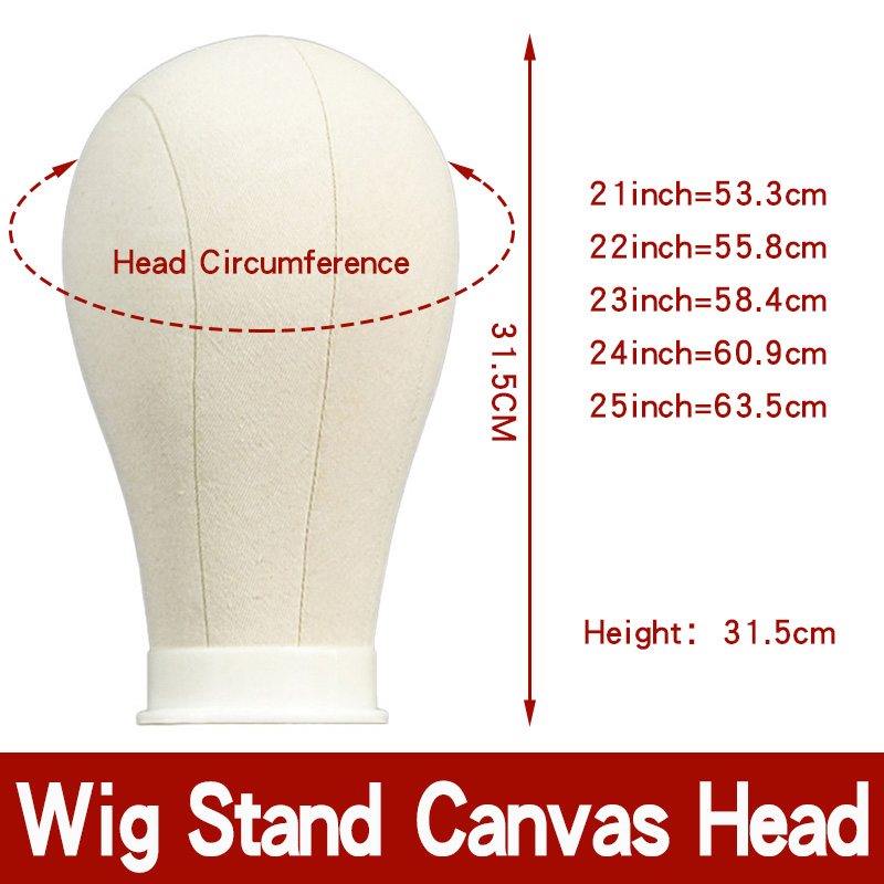 Qoxi mannequin heads for wig with stands tripod wig display canvas block head dolls dummy maniquin cabeza with head and pins