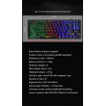 GK-10 Luminous Characters Through 87-key Notebook Gaming Manipulator Keyboard For Compuer Gamer Keyboards For Lol