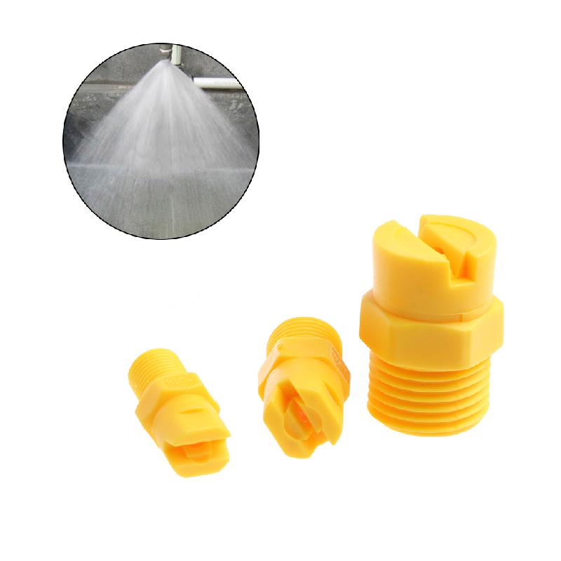 Plastic Vee Jet Flat Fan Spray Nozzle 1/8"1/4" 1/2" Industrial Cleaning Washing