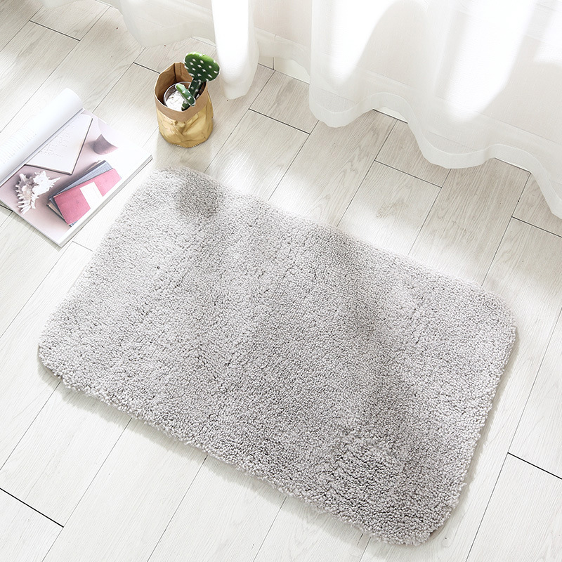 High Quality Water Absorbent Floor Carpet Non Slip Bath Mat Simple Doormat Bathroom Bedroom Rugs Toilet Foot Mats Soft Plush Pad
