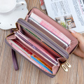 PUIMENTIUA Long Women's Wallet Female Purses Tassel Coin Purse Card Holder Wallets Female Pu Leather Clutch Money Bag Wallet