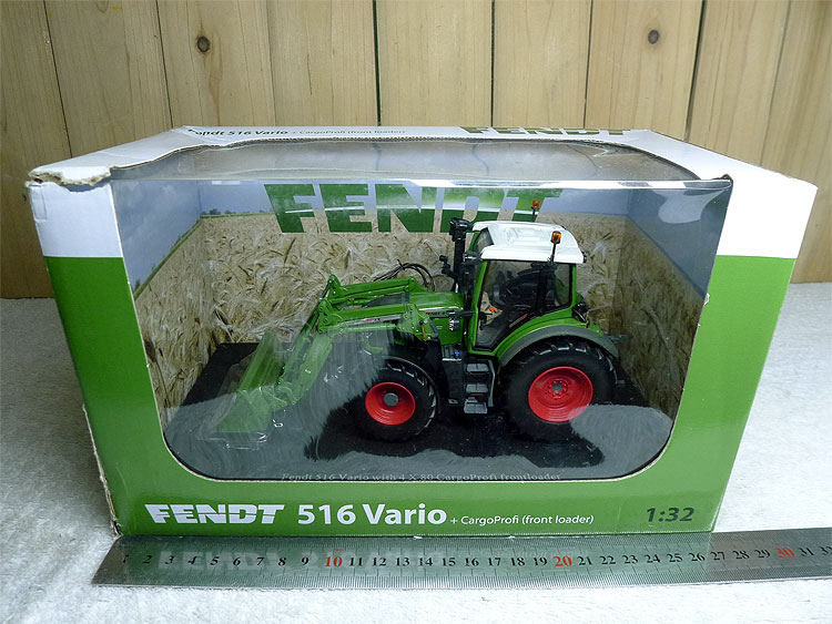 UH 1:32 4981 Fendt 516 Vario w CargoProfi Frontloader Tractor Alloy Metal Diecast Cars Model Toy Vehicles For Children Boy Toys