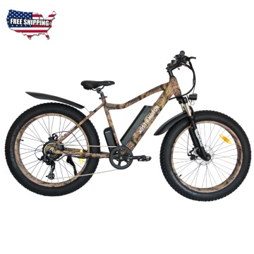 AOSTIRMOTOR Electric Bike 750W Mountain Bicycle 48V 10.4Ah Lithium Battery Al Alloy Beach Cruiser City Ebike