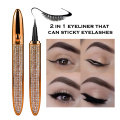 1pcs Magic Self-adhesive Eyeliner Pen Glue-free Magnetic-free for False Eyelashes Waterproof No Blooming Makeup Eye Liner Pencil