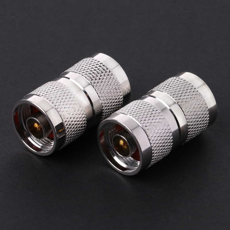 2019 New 2 Pcs RF N Plug Male to N Plug Male N-JJ Coaxial Connector Antenna Cable Adapter Electrical Equipment