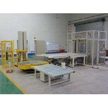 Automatic conveyor pallet wrapping machine