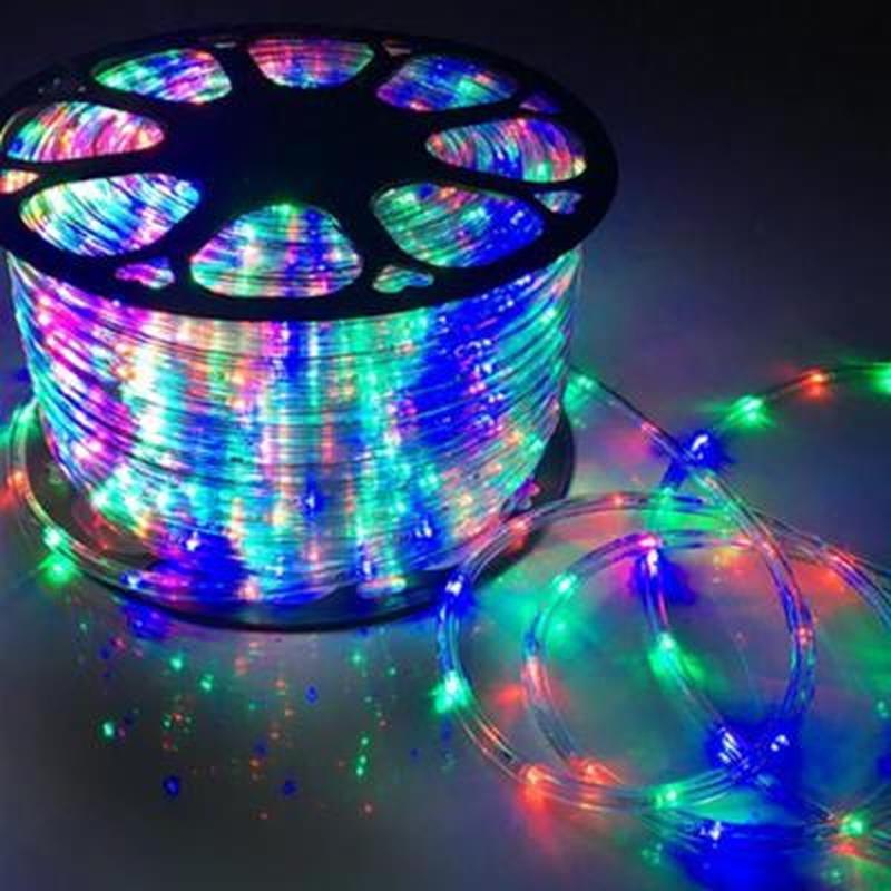 8Model Waterproof LED Neon Light Strip AC 220V Flexible Rainbow Tube Rope Lights LED Round Tow Wire Outdoor Decorative RGB Strip
