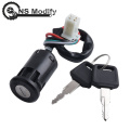 NS Modify Motorcycle Ignition Switch Key Lock Cylinder Replacement 4 Wires For ATV 50 70 90 110 125 CC Motorcycle Parts
