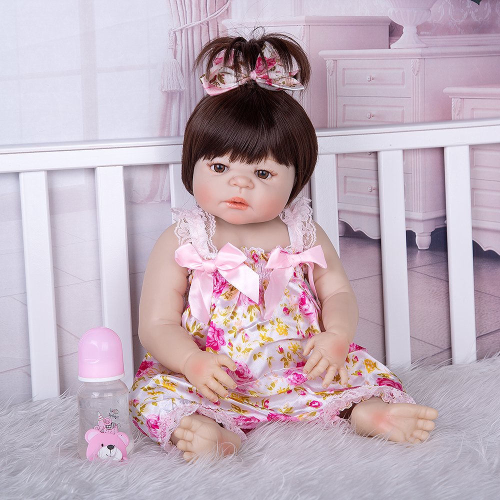 KEIUMI Hot Sale Reborn Baby Dolls Realistic Girl Princess 23 Inch Baby Dolls Reborns Toddler bebe Washable Toy For kids Gifts