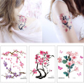 Girl Women Temporary Tattoo Sticker Clavicle Shoulder Arm Fake Tatoo Stickers Small Fresh Plum Blossom Waterproof Flash Tatto