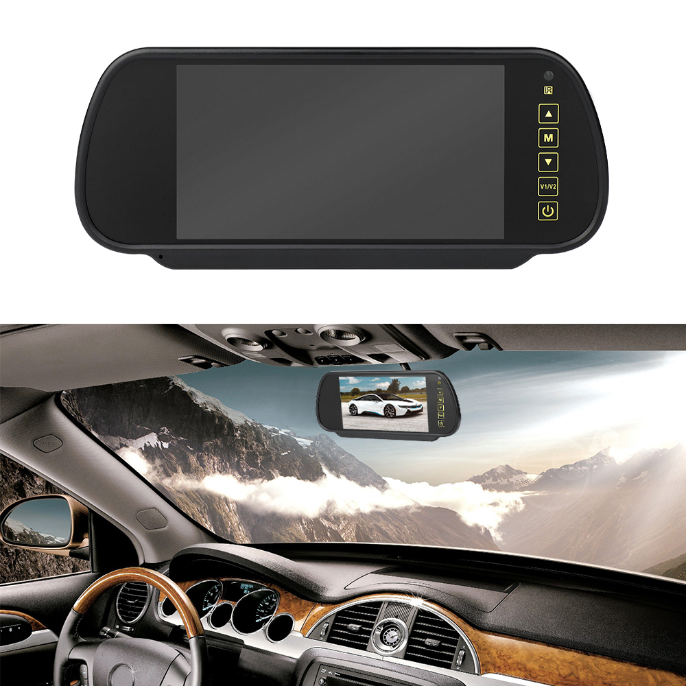 Car Parking Assistance Panoramic View All Round Rearview Camera System 360 degree with 7 Inch Color TFT LCD Car Mirror Monitor