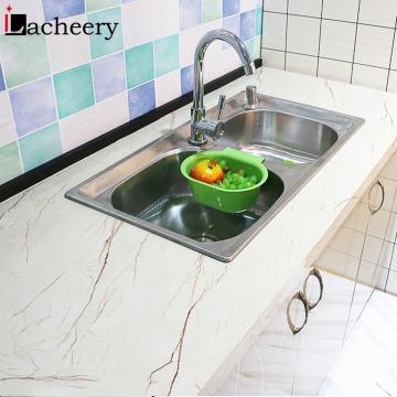 Marble Waterproof Countertop Wall Sticker Vinyl Self Adhesive Wallpaper Decorative Film Kitchen Cabinet Contact Paper Home Decor
