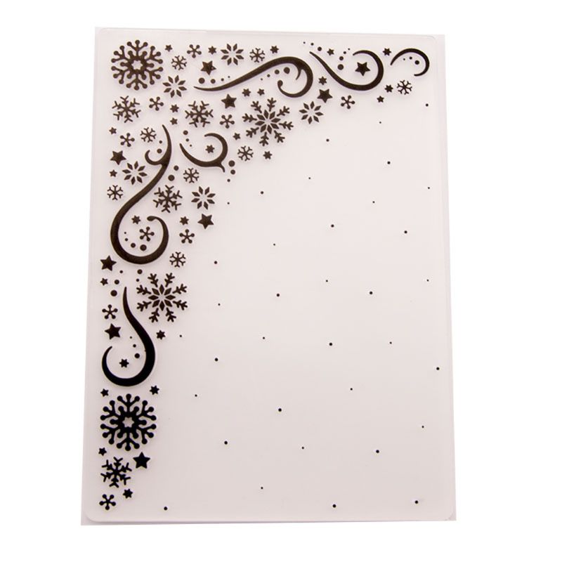 Plastic Embossing Folder Template DIY Scrapbook Photo Album Card Making Decoration Crafts Snowflake Dropshipping