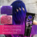 New Popular Color Hair Dye Thermochromic Color Changing Grey Purple Green Blue Thermo Sensing Shade Shifting Hair Dye Cream