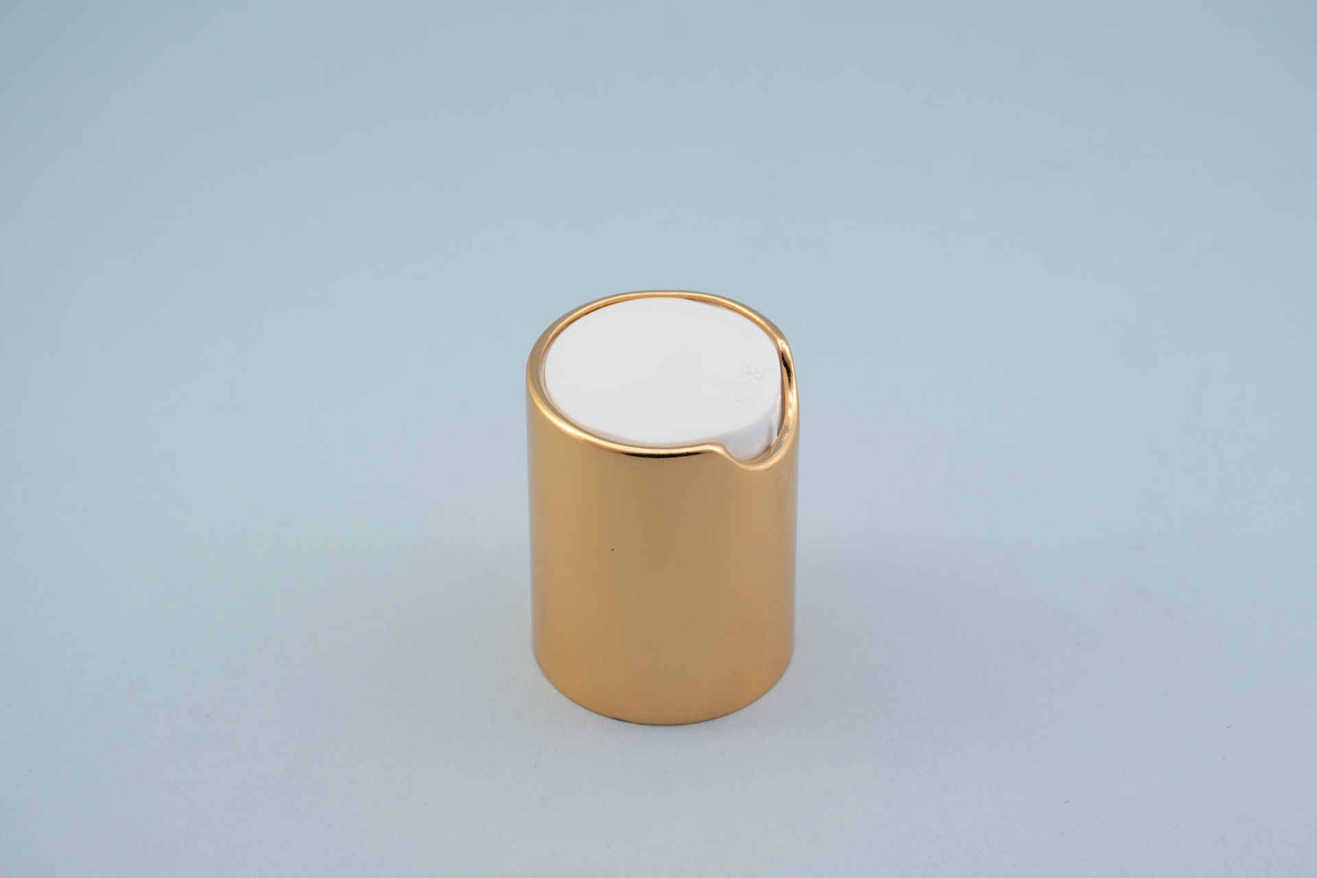 20/415 Shiny Gold Aluminum Disc Top Cap