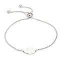 Fashion Stainless Steel Adjustable Slider/ Slide Bolo Bracelets Multi-shapes Trendy Jewelry Gift 26.5 - 25.5cm Long, 1 PC